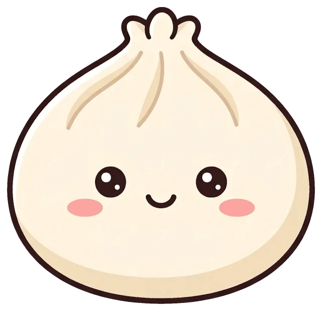 Cute Xiao Long Bao with Smiling Face