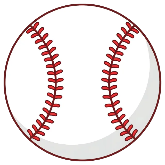 Baseball on grey background