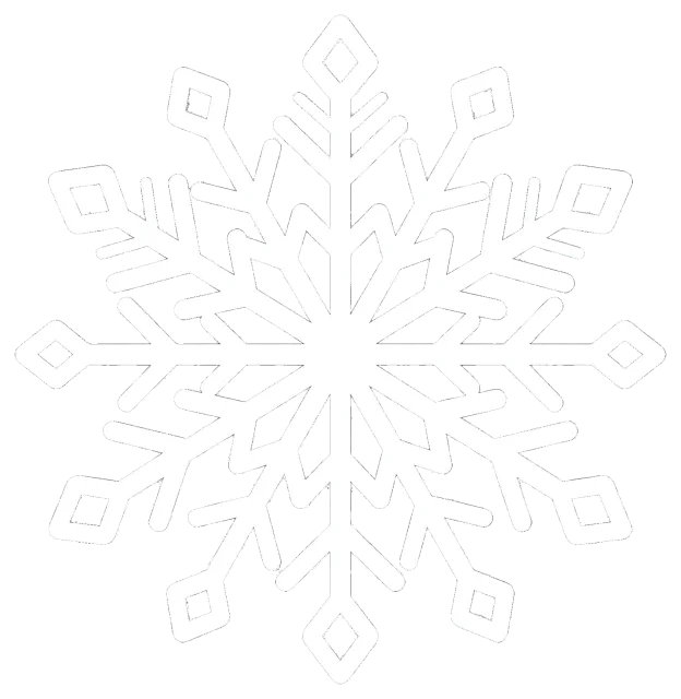 Grey Geometric Snowflake Design