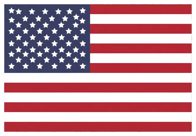 American flag with 50 stars and 13 stripes