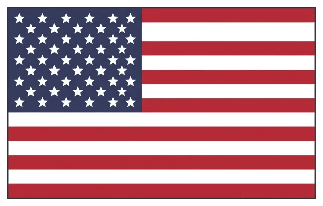 American Flag with Stars and Stripes