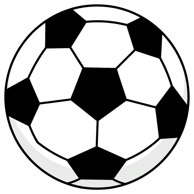 Classic black and white soccer ball