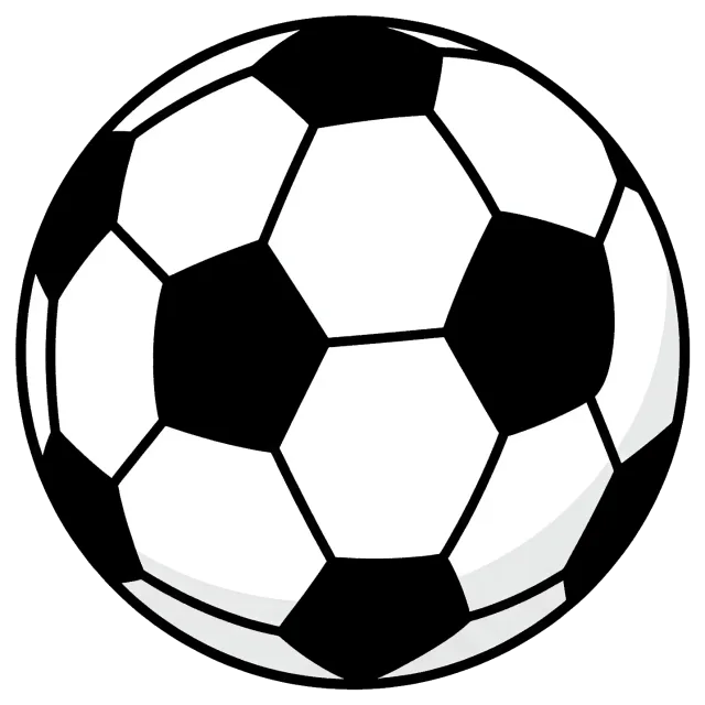 Classic black and white soccer ball