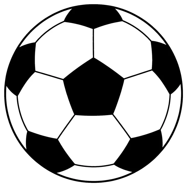 Classic black and white soccer ball