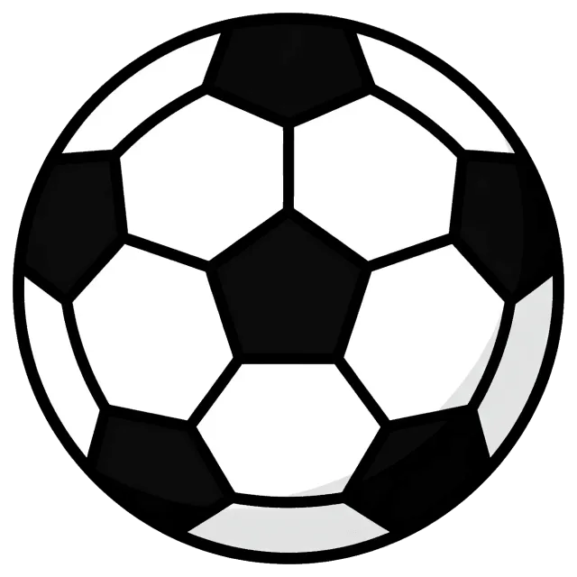 Classic black and white soccer ball
