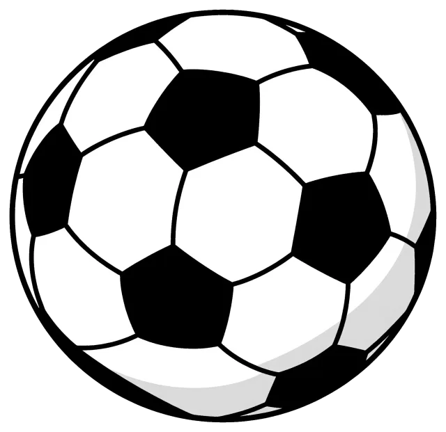 Classic black and white soccer ball
