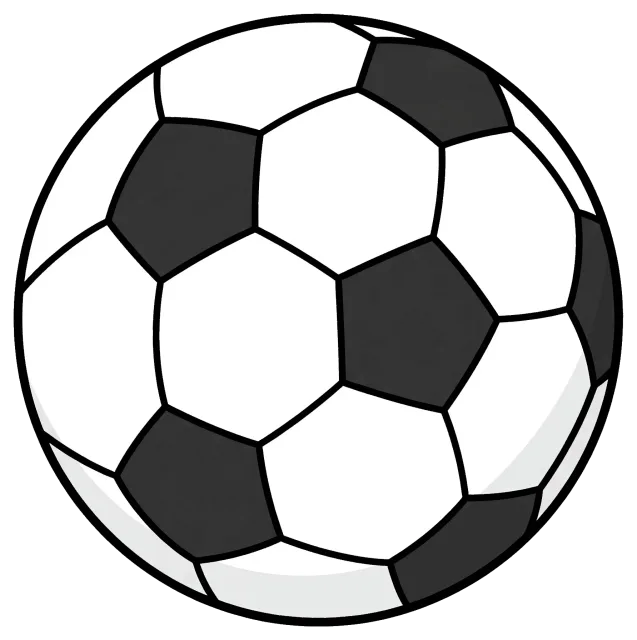 Soccer ball centered on grey background