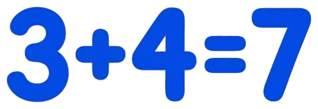 Math clipart object centered simple addition equation