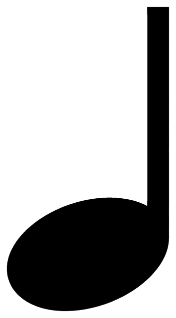 Black Music Note Symbol